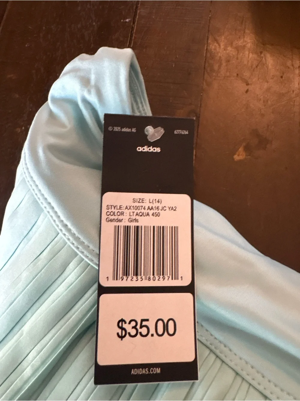 adidas aqua pleated
